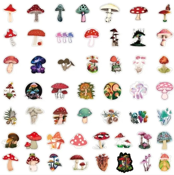 Mushrooms Sticker Pack - 50 Stickers - Picture 9 of 12